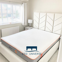 Charlie Chevron Chesterfield Upholstered Fabric Bed Frame