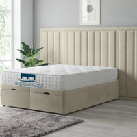 Harry Extended Headboard Bed Frame with Ottoman Storage