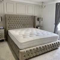 Zeus Wings Wingback Bed | Bed Universe