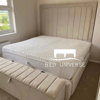 Bellagio Panel Strip Line Fabric Bed