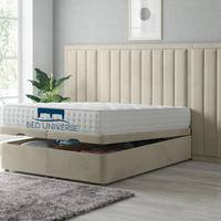 Harry Extended Headboard Bed Frame with Ottoman Storage