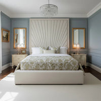 Sunshine Panal Bumper Luxury Bed With Optional Ottoman Gas Lift Storage