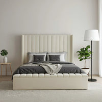 Windermere Signature Wing Bed With Optional Ottoman Gas Lift Storage