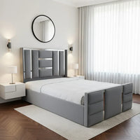 Leone Luxury Bed Frame With Optional Ottoman Gas Lift Storage