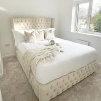 Zeus Wings Wingback Bed | Bed Universe