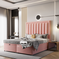 Joanne Stripe Panel Linear Divan Ottoman Bed