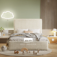Love Nest Teddy Boucle Kids Chesterfield Bed