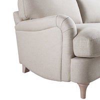 Daphnis Oatmeal Fabric Sofa, Grande Chaise Sofa Right Hand Facing