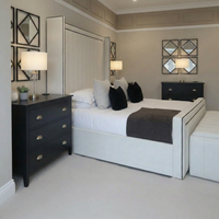 Tokyo Wing Fooboard Bed With Optional Ottoman Gas Lift Storage