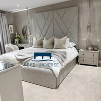 Aurora Deluxe Tall Headboard Border Bed Frame