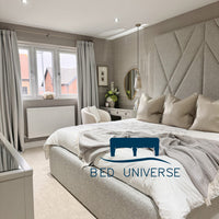 Aurora Deluxe Tall Headboard Border Bed Frame