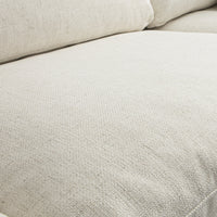 Lutyens Beige Linen Blend Modular Sofa, 3-Piece