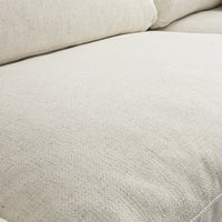 Lutyens Beige Linen Blend Modular Sofa, 3-Piece