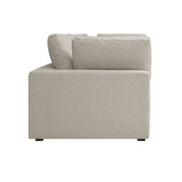 Lutyens Oatmeal Weave Fabric Modular Sofa, 3-Piece