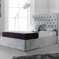 Liana Silver Naple Ottoman Storage Bed