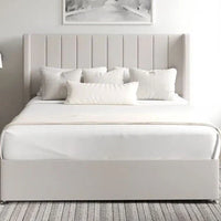 Penelope Winged Upholstered Storage Divan Bed