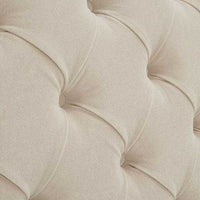 Colorado Soft Cream Naple Chesterfield Sleigh Scroll Bed Frame