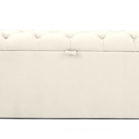 Colorado Soft Grey Naple Chesterfield Sleigh Scroll Bed Frame