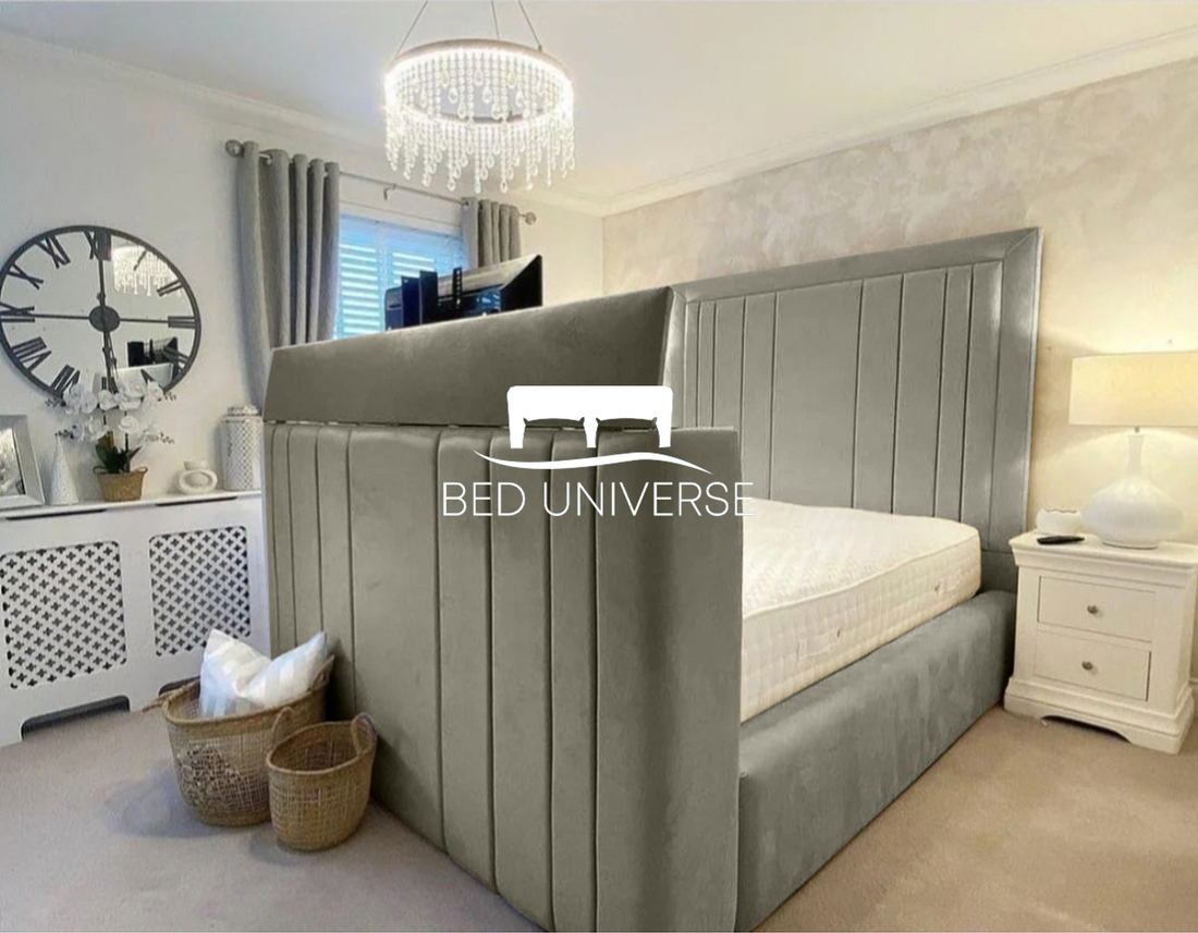 Wilton Upholstered TV Optional Ottoman Bed Frame