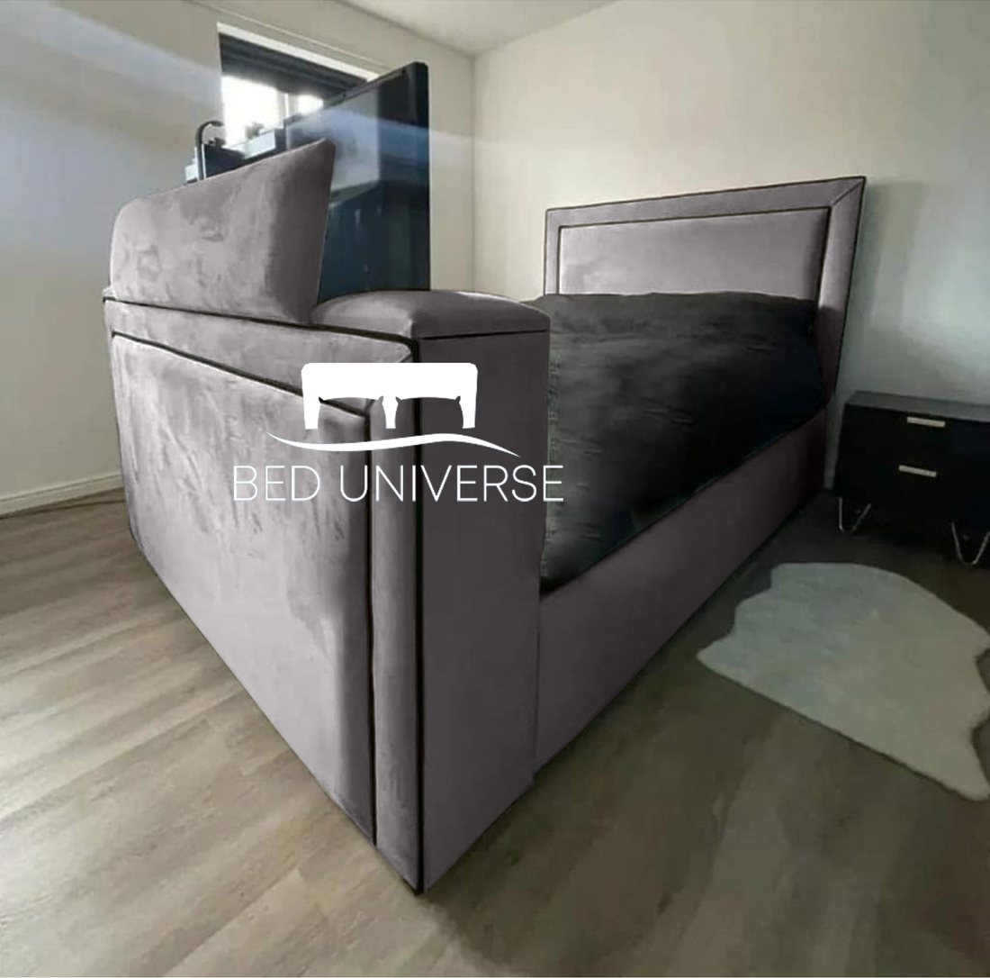 Luther Upholstered TV Optional Ottoman Bed Frame (Copy)