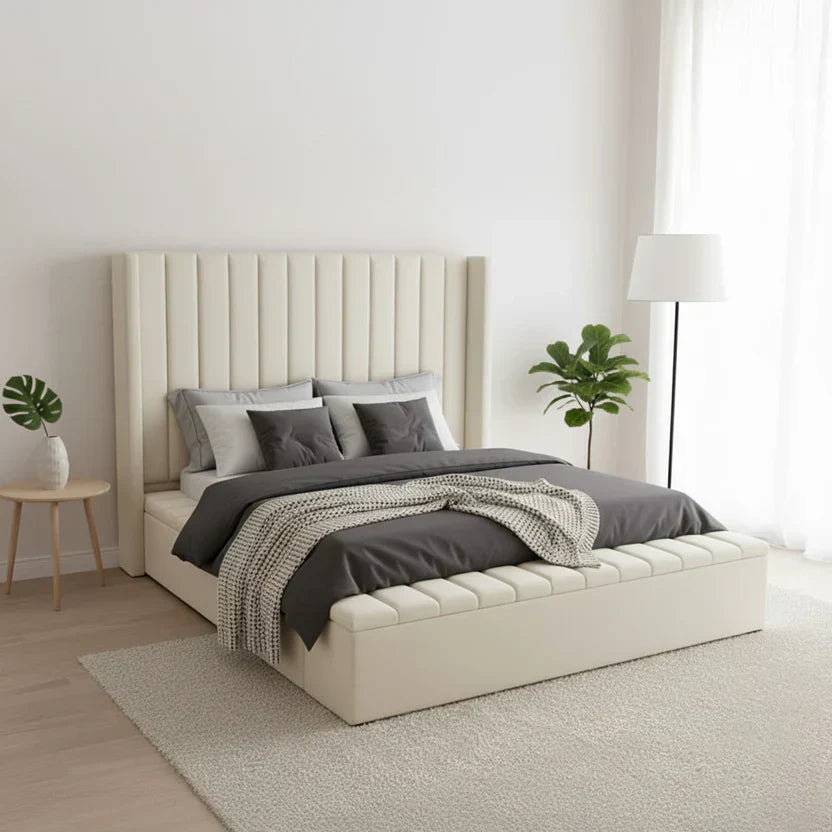 Windermere Signature Wing Bed With Optional Ottoman Gas Lift Storage