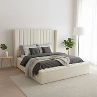 Windermere Signature Wing Bed With Optional Ottoman Gas Lift Storage