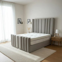 Dulux Wingback Footboard Bed With Optional Ottoman Gas Lift Storage