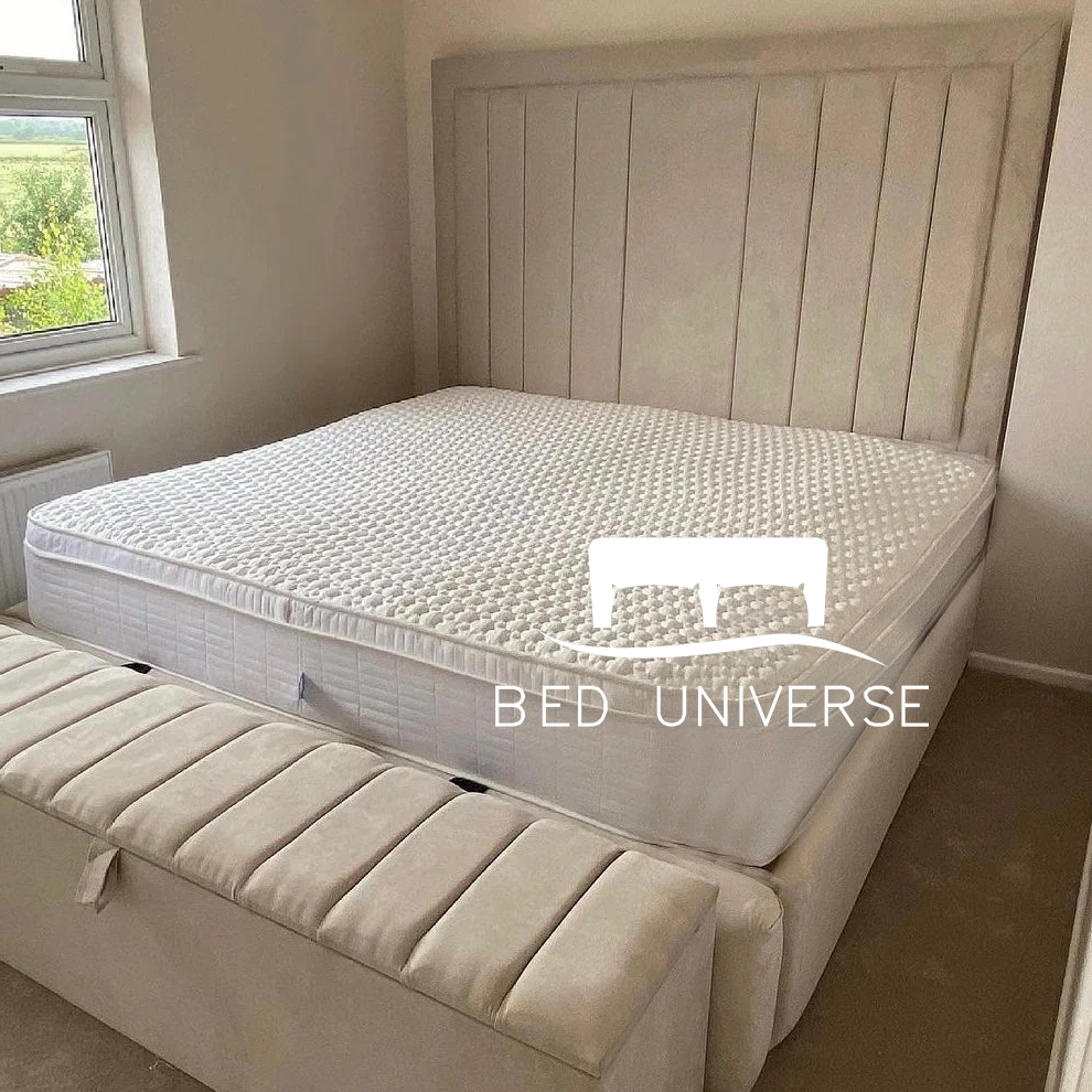 Bellagio Panel Strip Line Fabric Bed