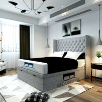 Maya Winged Divan Ottoman Storage Bed - Bed Universe