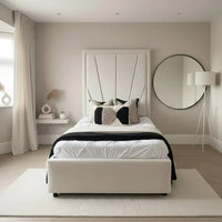 Bumper Designer Luxury Bed With Optional Ottoman Gas Lift Storage