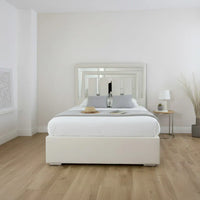 Picaso Mirror Luxury Bed With Optional Ottoman Gas Lift Storage