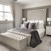 Ambrose Chesterfield Fabric Bed | Bed Universe