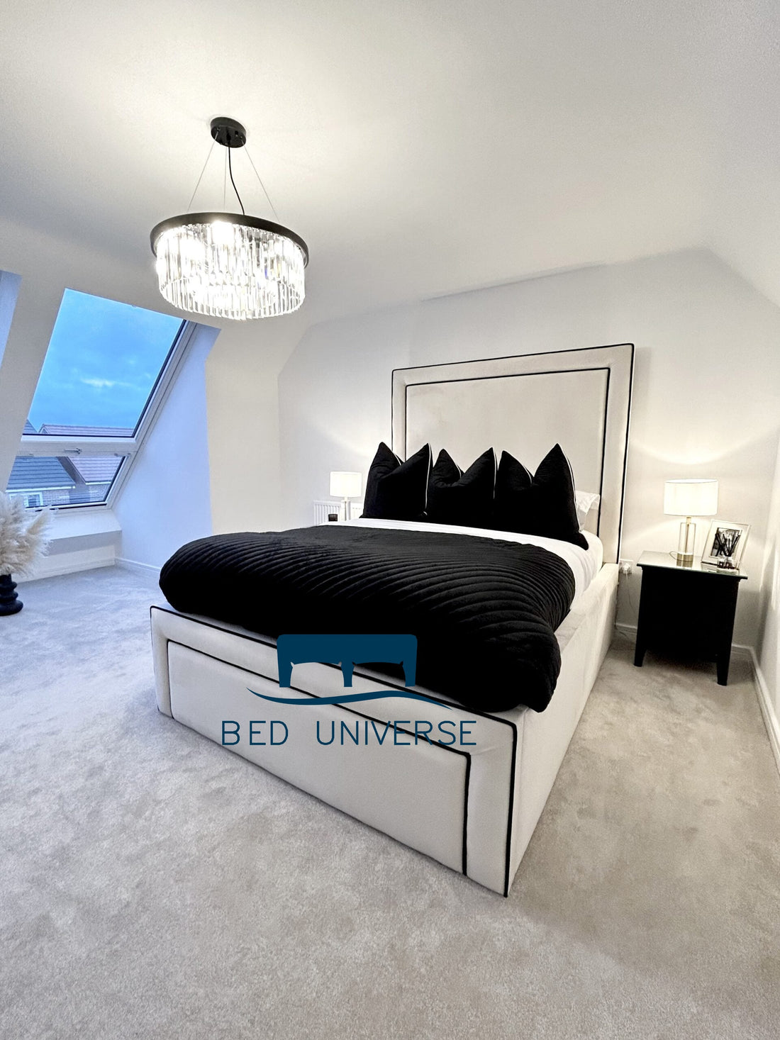 Rixos Tall Headboard Piped Bed Frame