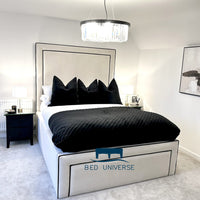 Rixos Tall Headboard Piped Bed Frame