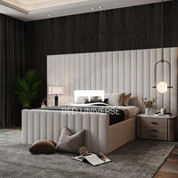 Geneva High & Wide Headboard Bed Frame