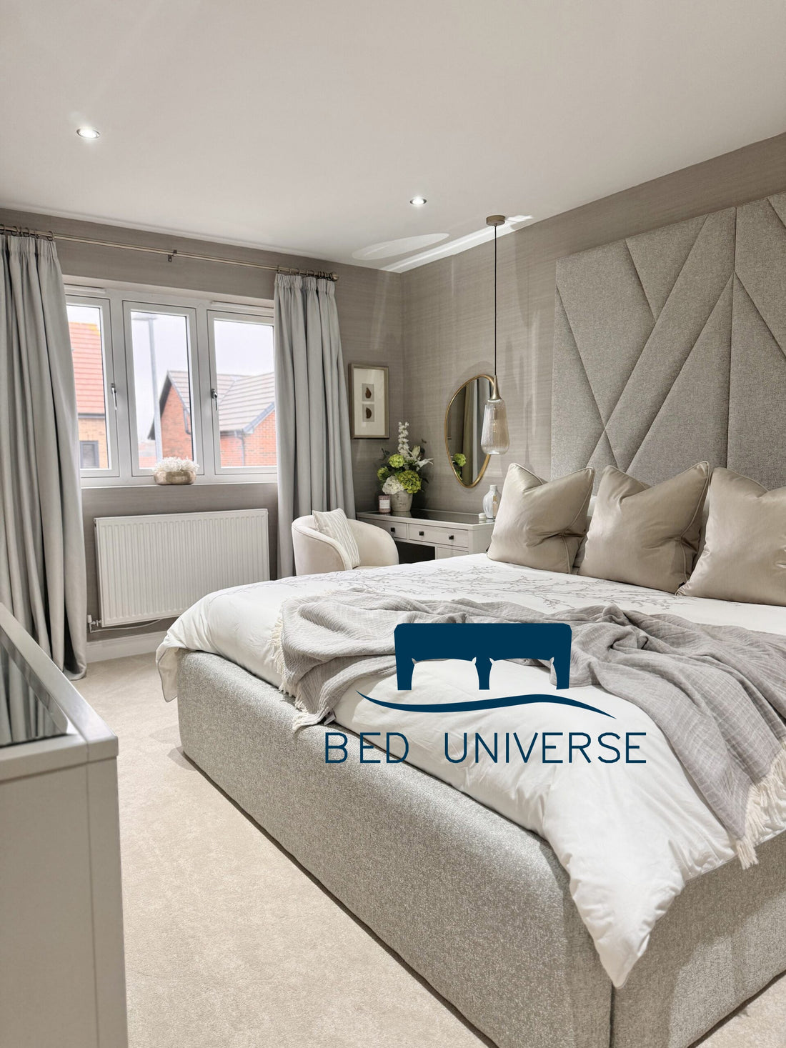 Aurora Deluxe Tall Headboard Border Bed Frame