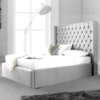 Julius Silver Naple Ottoman Storage Bed