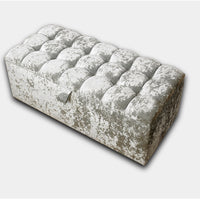 Cuba Crushed Velvet Ottoman Box