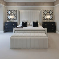 Tokyo Wing Fooboard Bed With Optional Ottoman Gas Lift Storage