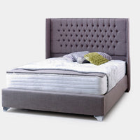 Colorado Silver Chenille Winged Bed