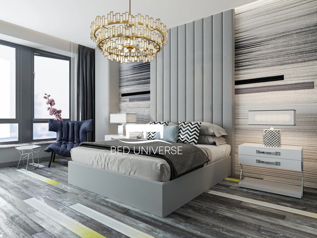 Lisbon Bed Frame with Optional Ottoman Storage