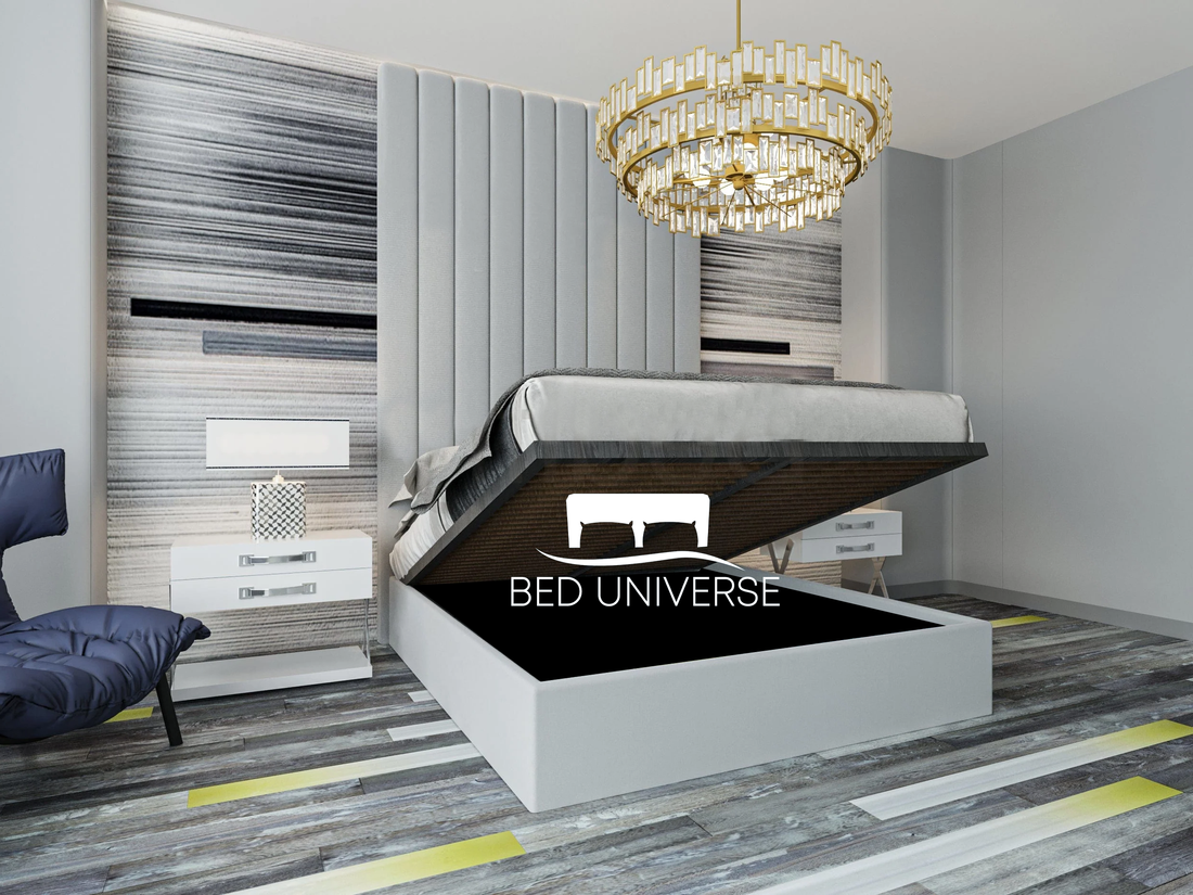 Lisbon Bed Frame with Optional Ottoman Storage