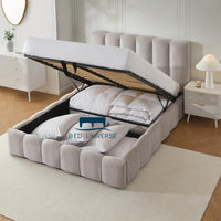 Cheshire Boucle Optional Ottoman Storage Bed
