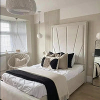 Bumper Designer Luxury Bed With Optional Ottoman Gas Lift Storage