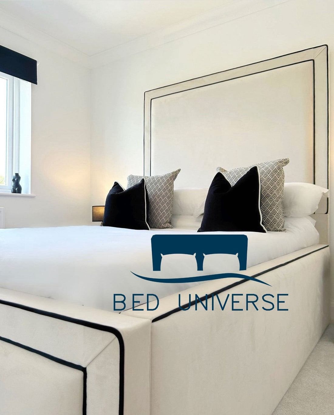 Rixos Tall Headboard Piped Bed Frame