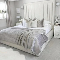 Royal Bumper Panel Luxury Bed With Optional Ottoman Gas Lift Storage